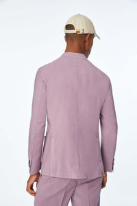 Garment-dyed jack suit in lilac purple