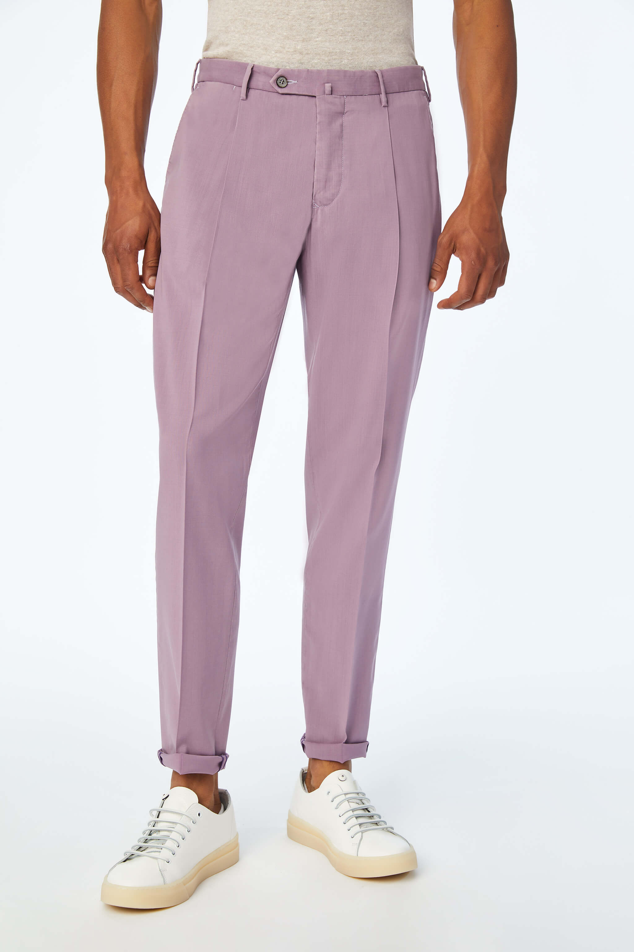 Garment-dyed JACK suit in lilac