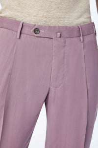 Garment-dyed jack suit in lilac purple