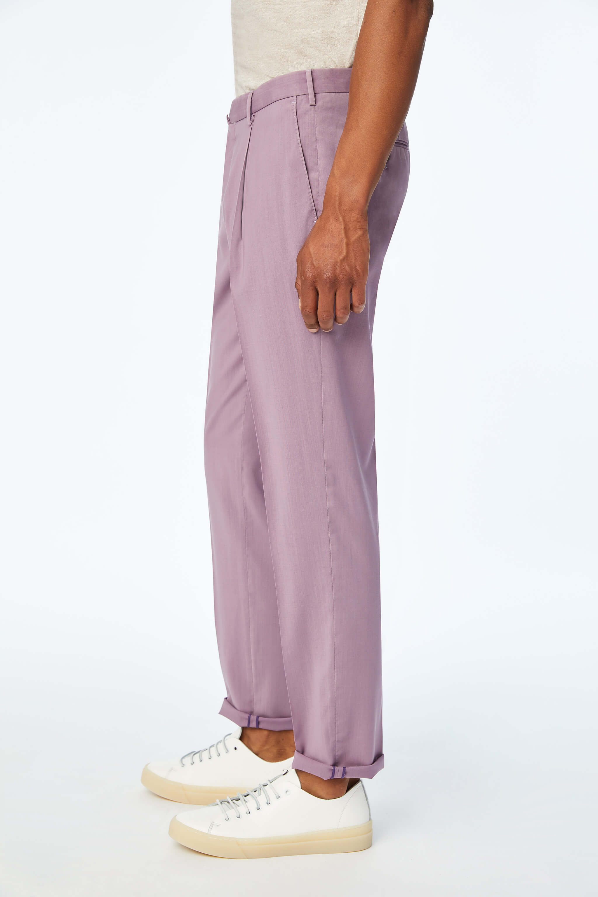 Garment-dyed JACK suit in lilac