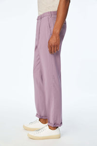 Garment-dyed jack suit in lilac purple