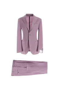 Garment-dyed jack suit in lilac purple