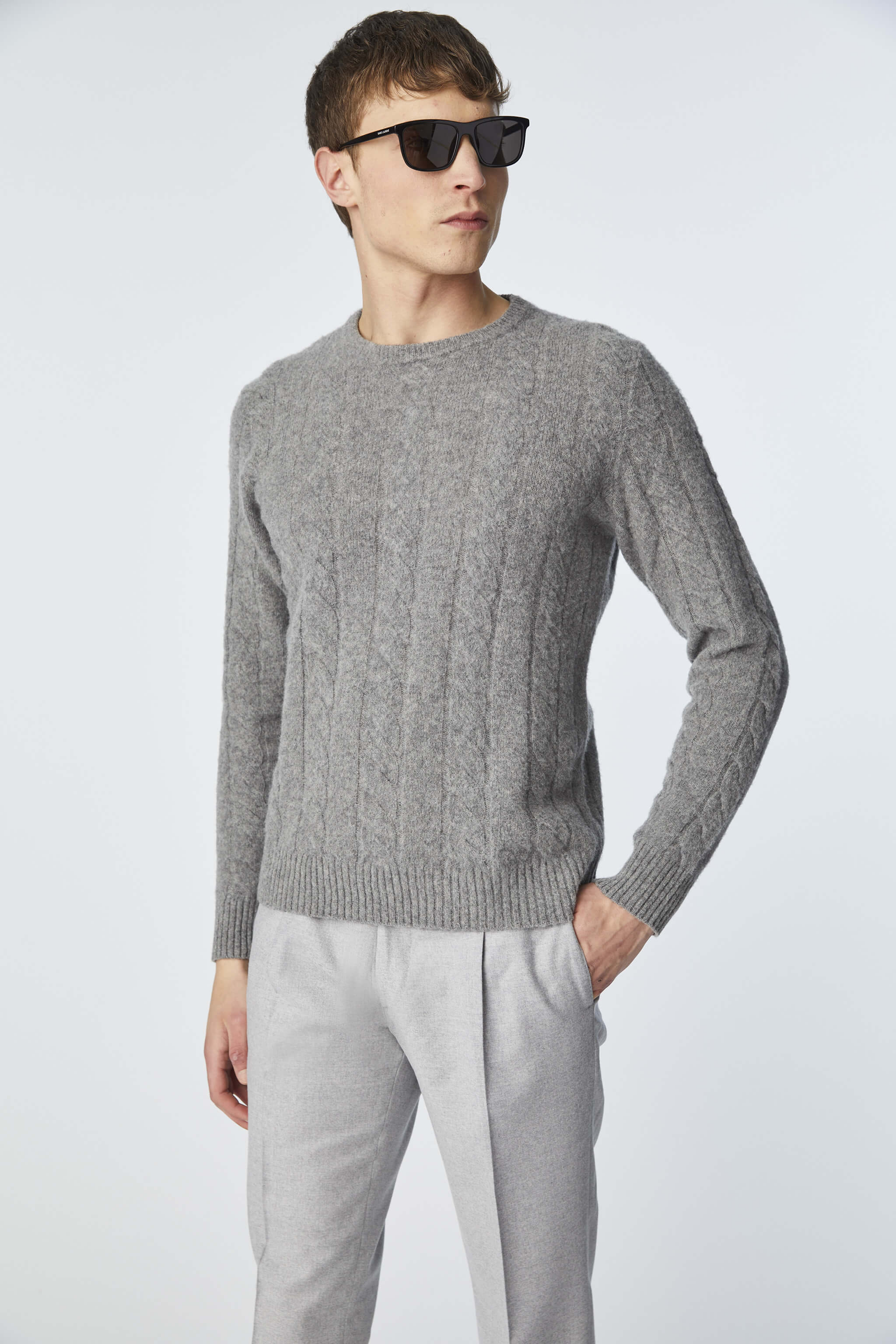Gray crewneck