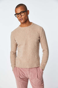 Crewneck in beige melange beige