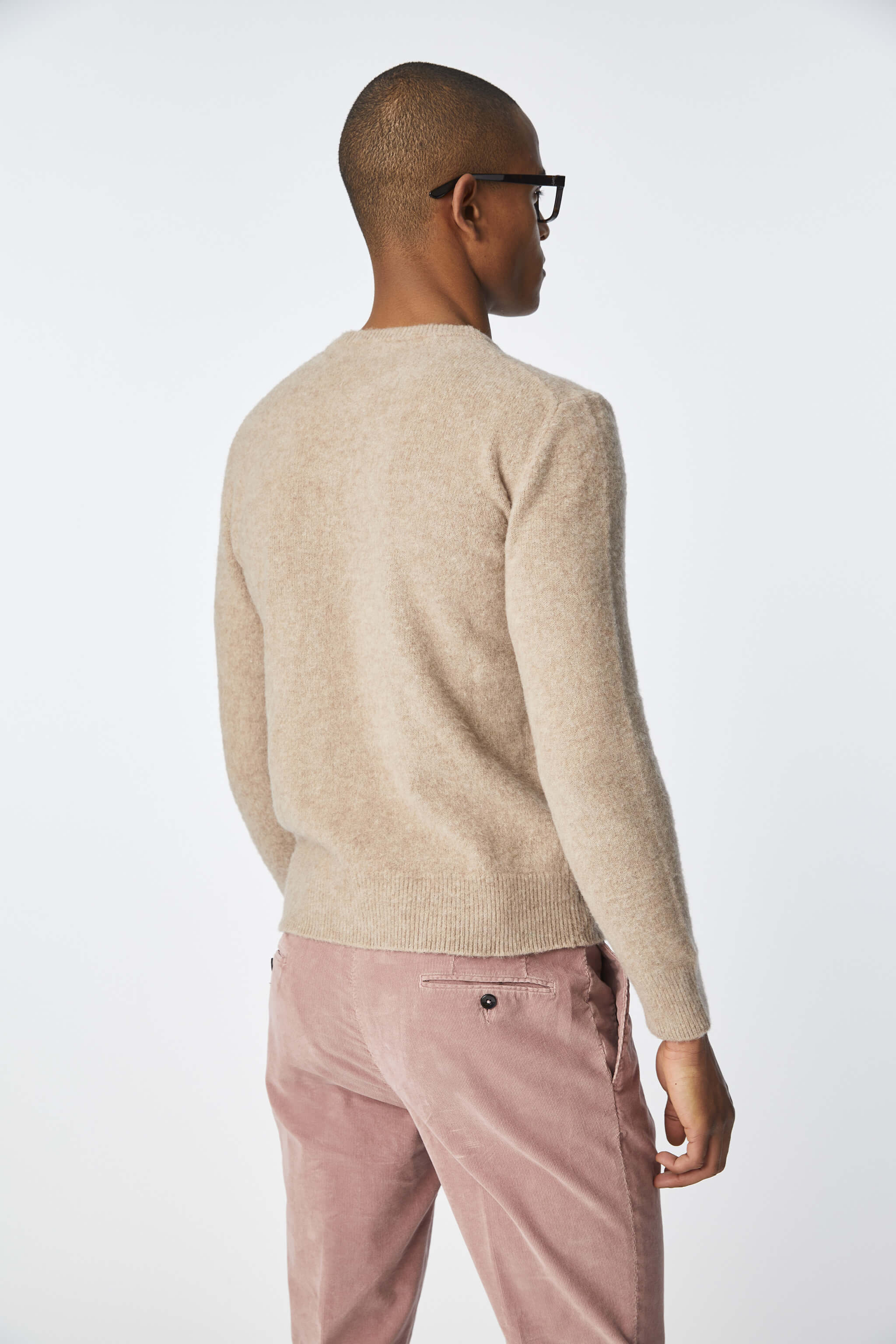 Crewneck in beige melange