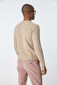 Crewneck in beige melange beige
