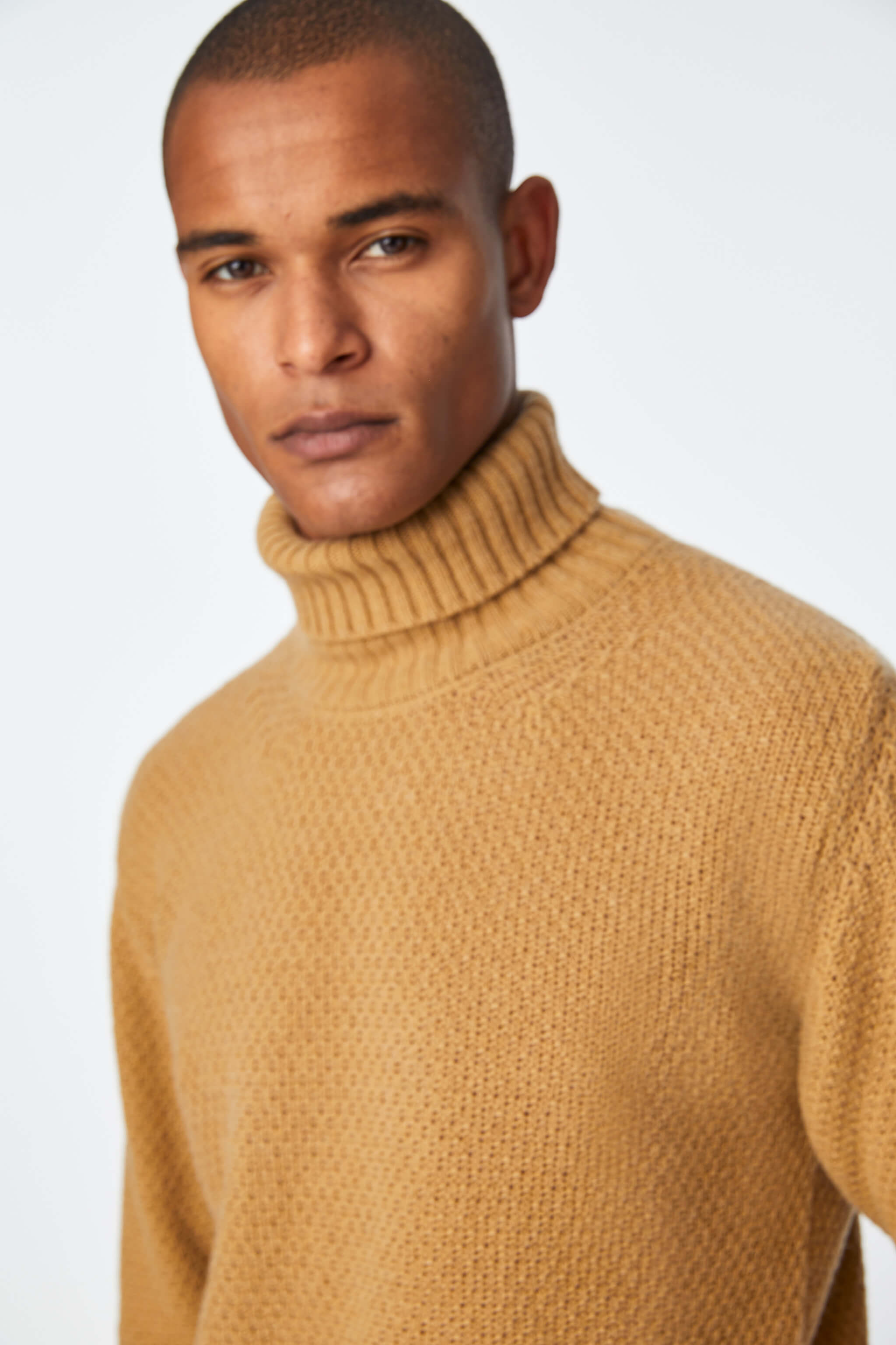 Ochre roll neck jumper discount