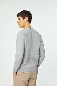 Crewneck sweatshirt with logo light grey