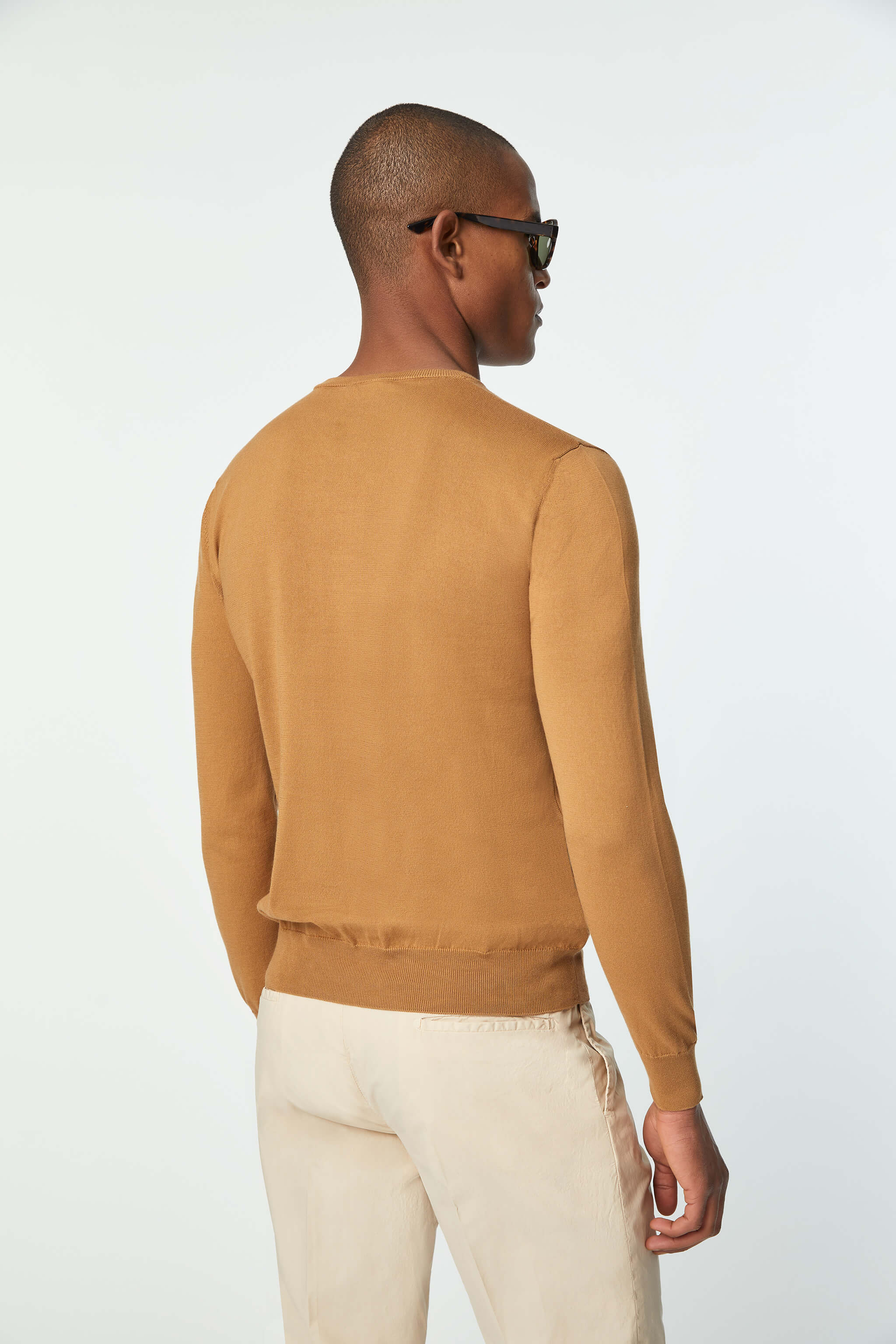 Knit sweatshirt in Mustard