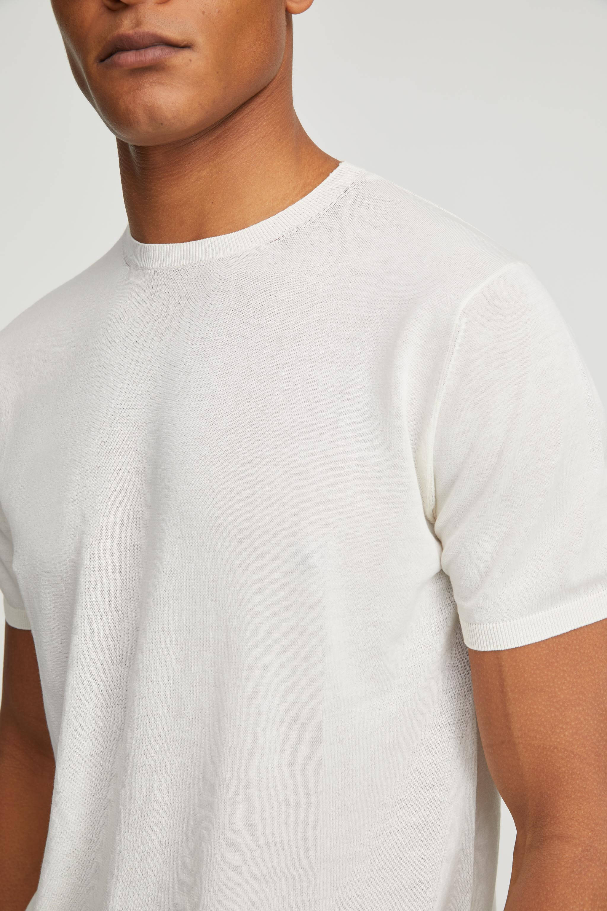 Short-sleeved cotton jersey
