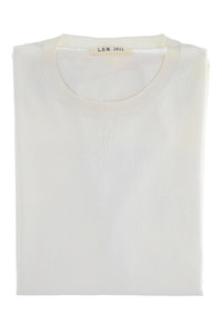 Short-sleeved cotton jersey white