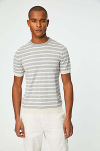Stripe t-shirt  light grey