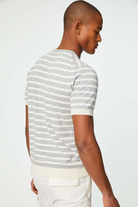 Stripe t-shirt  light grey