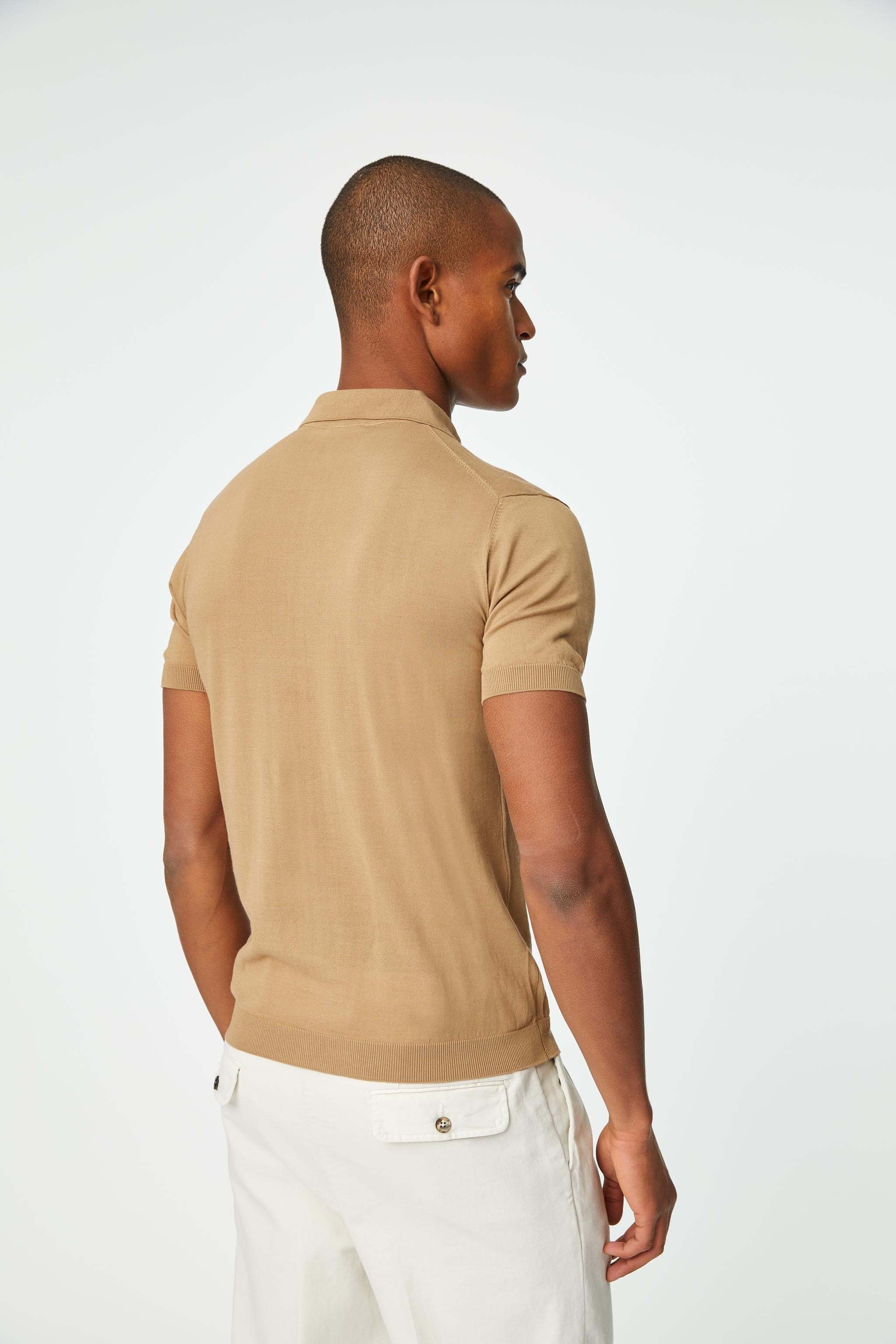 Knit hazelnut Polo 