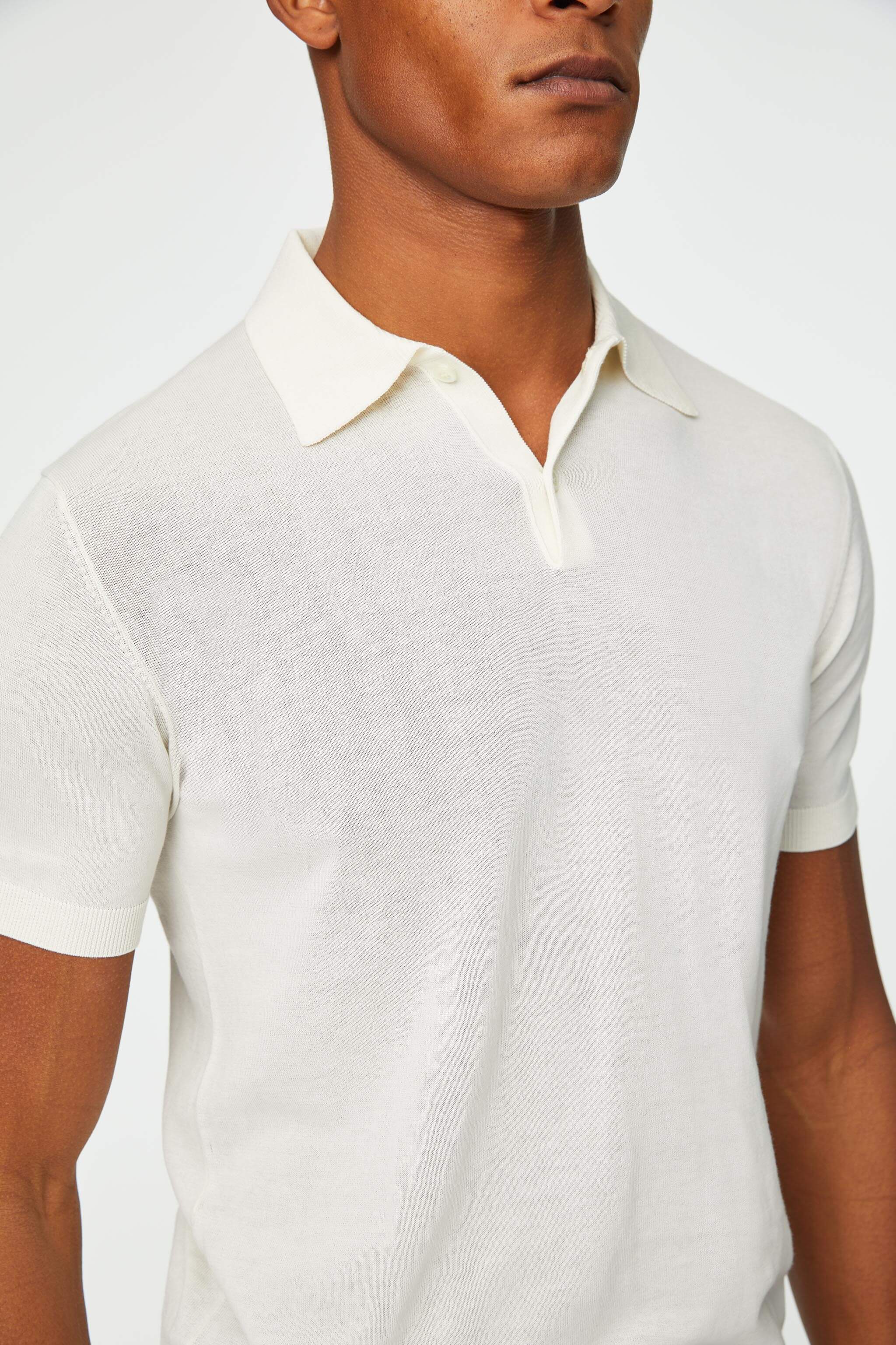 Short Sleeve Knitted Polo Shirt