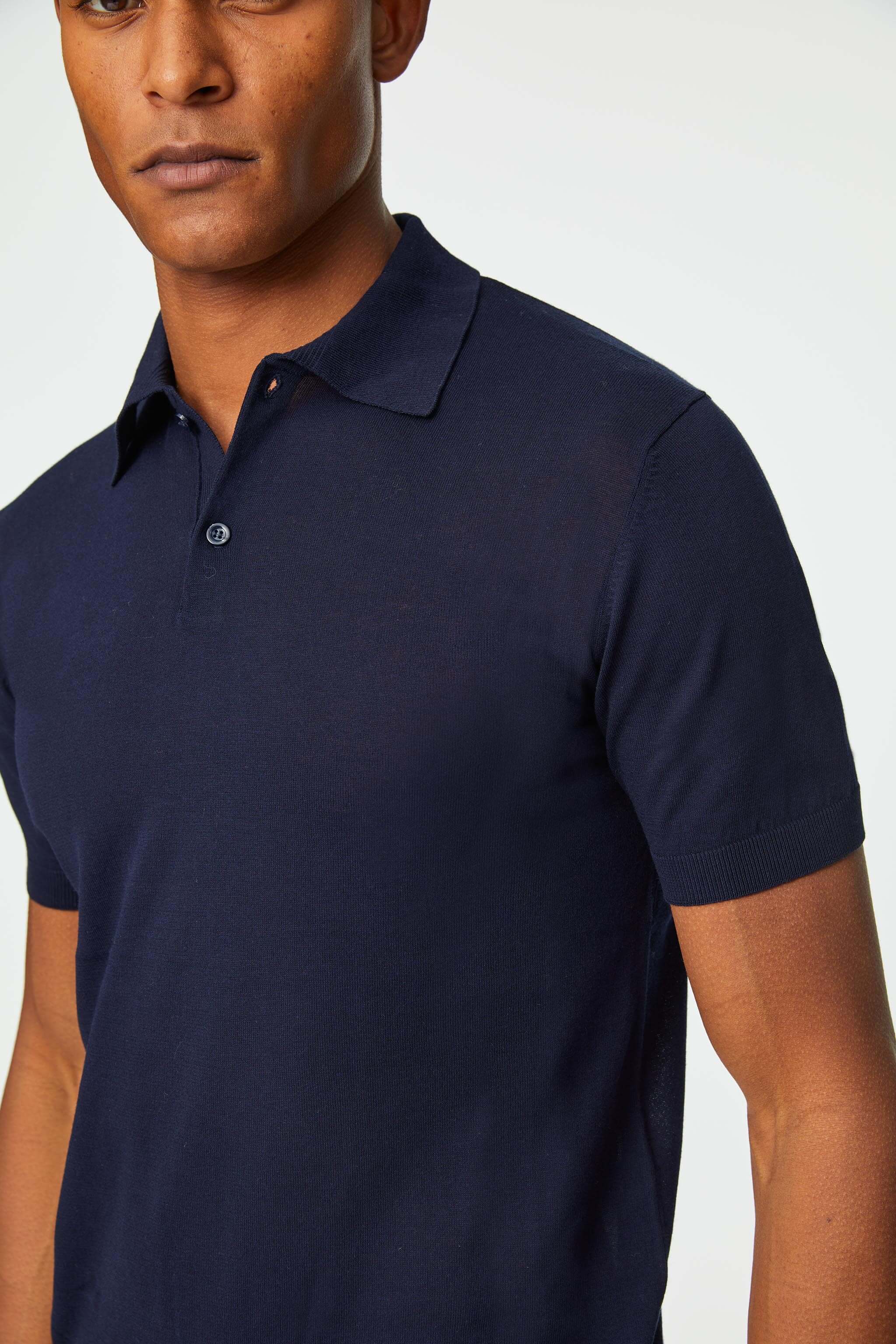 Knit blue Polo
