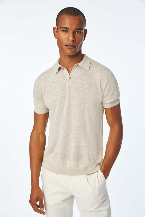 L.B.M. 1911 Polo in maglia beige Polo in maglia beige
