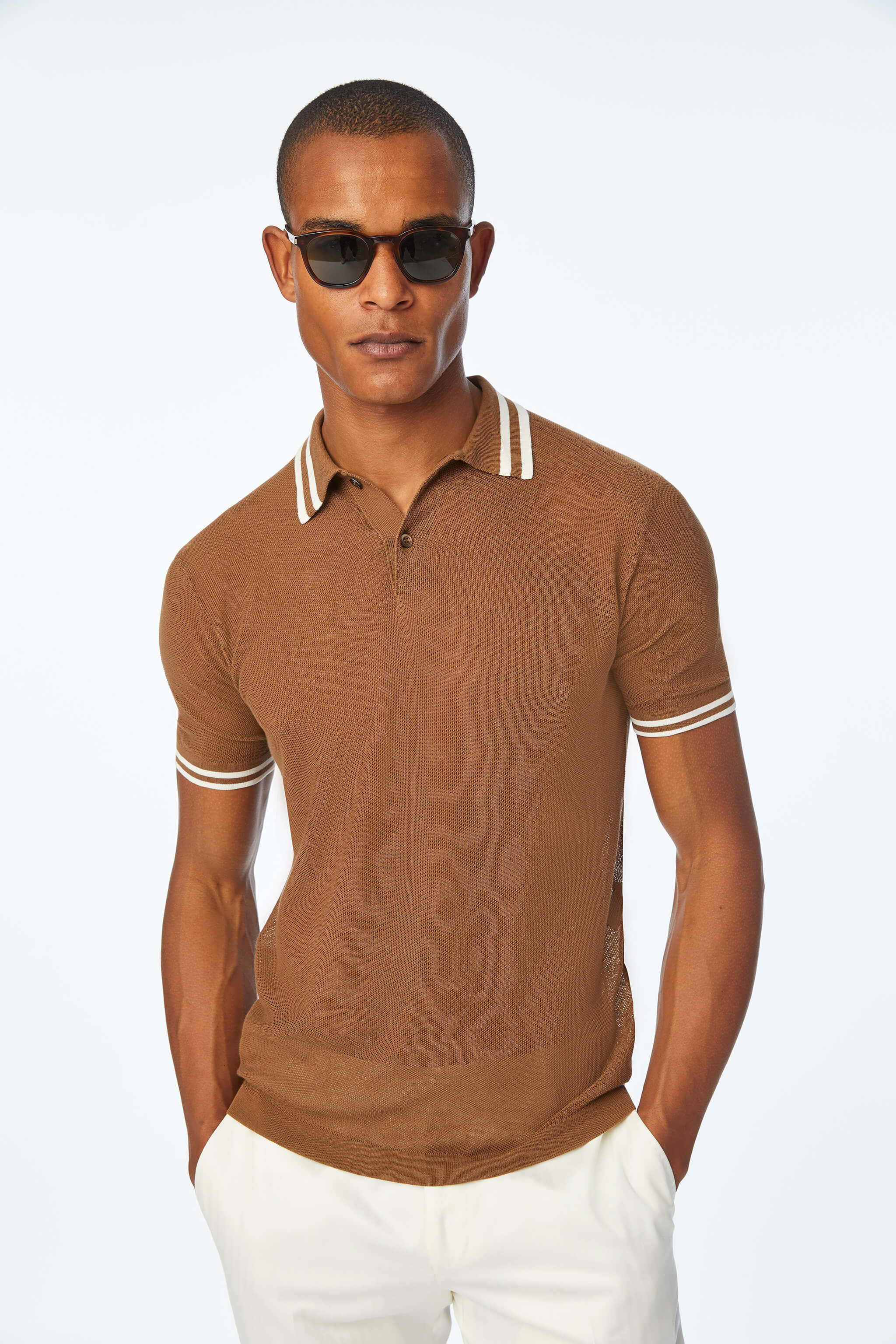 Polo shirt in Brown