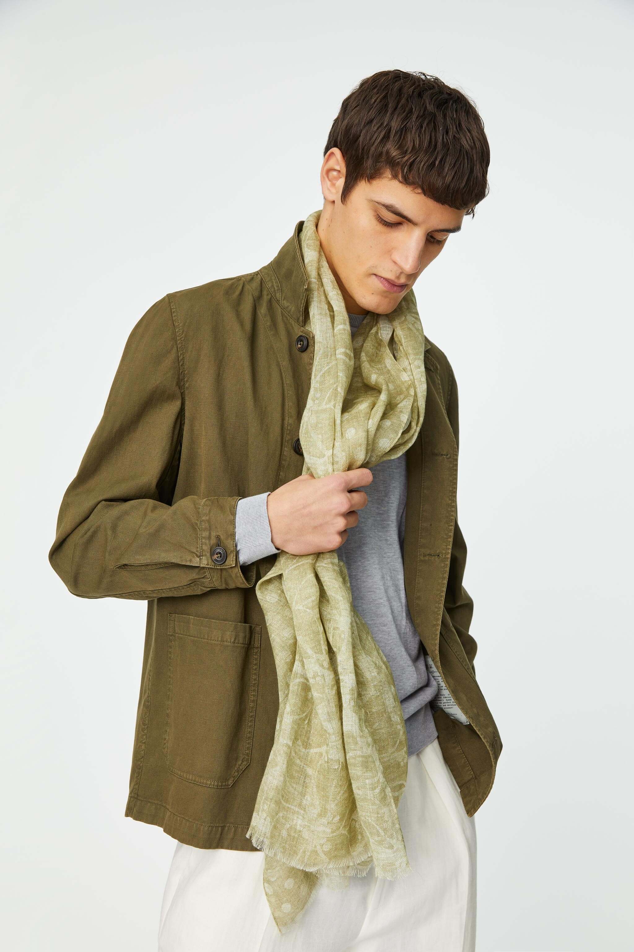 Ambre' linen scarf 