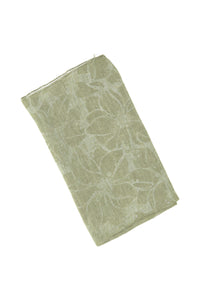Ambre' linen scarf  light green