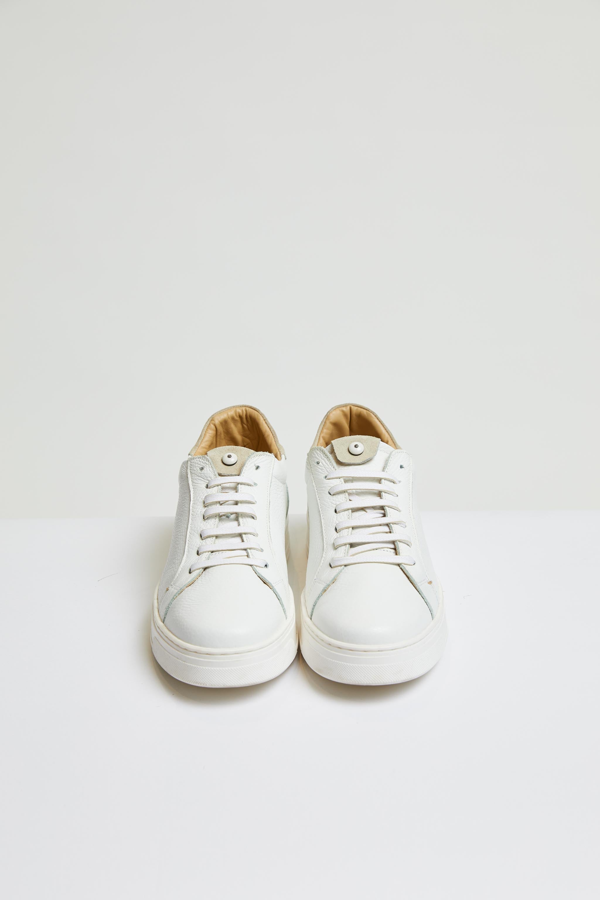 retro-styled tennis shoe in sand