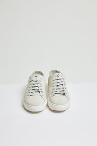 Gray suede sneakers beige