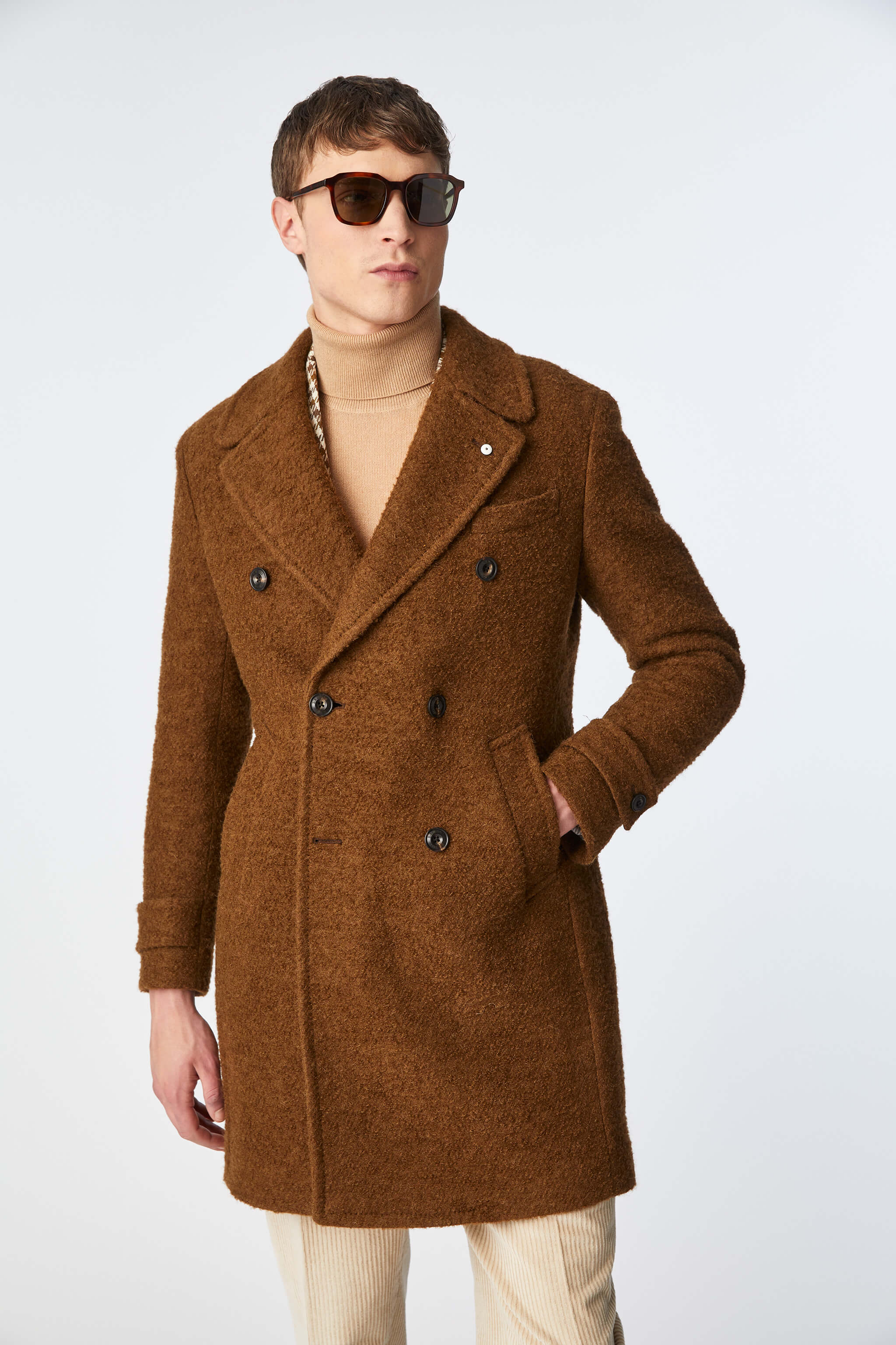 ORSETTO coat in brown