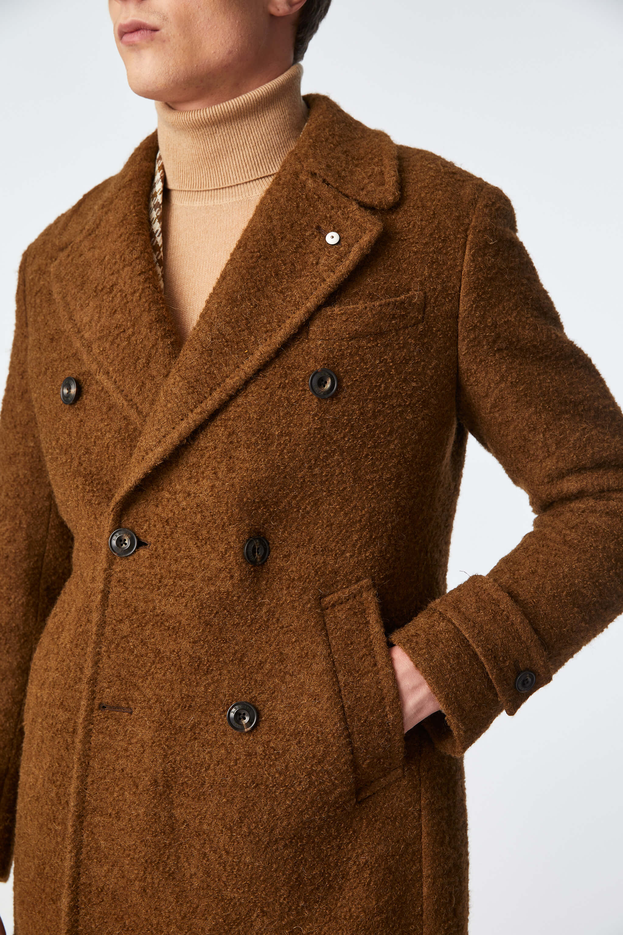 ORSETTO coat in brown