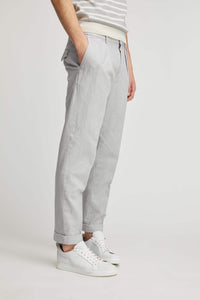 Miles pants garment dyed light grey