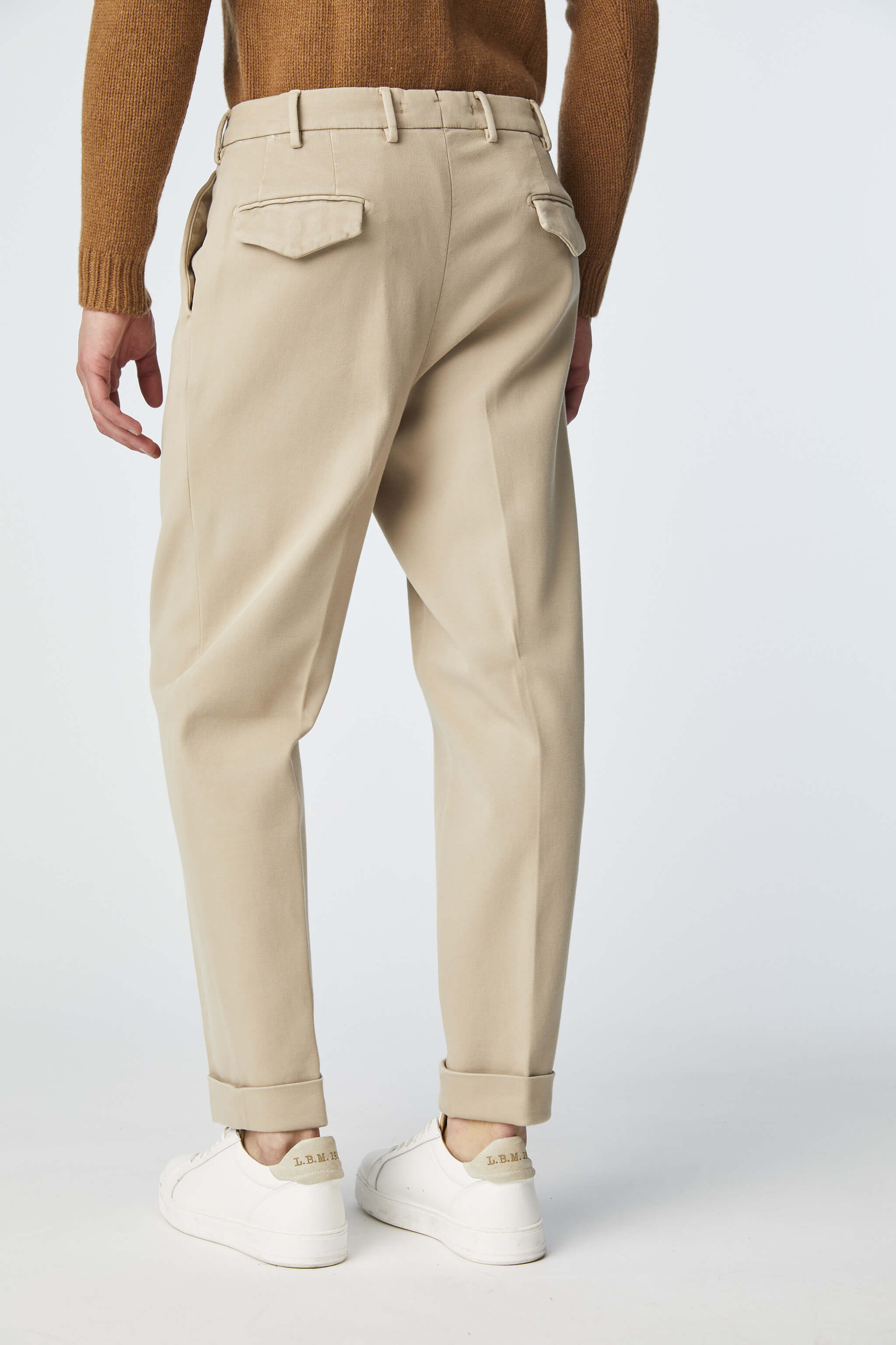Garment-dyed MILES pants in beige