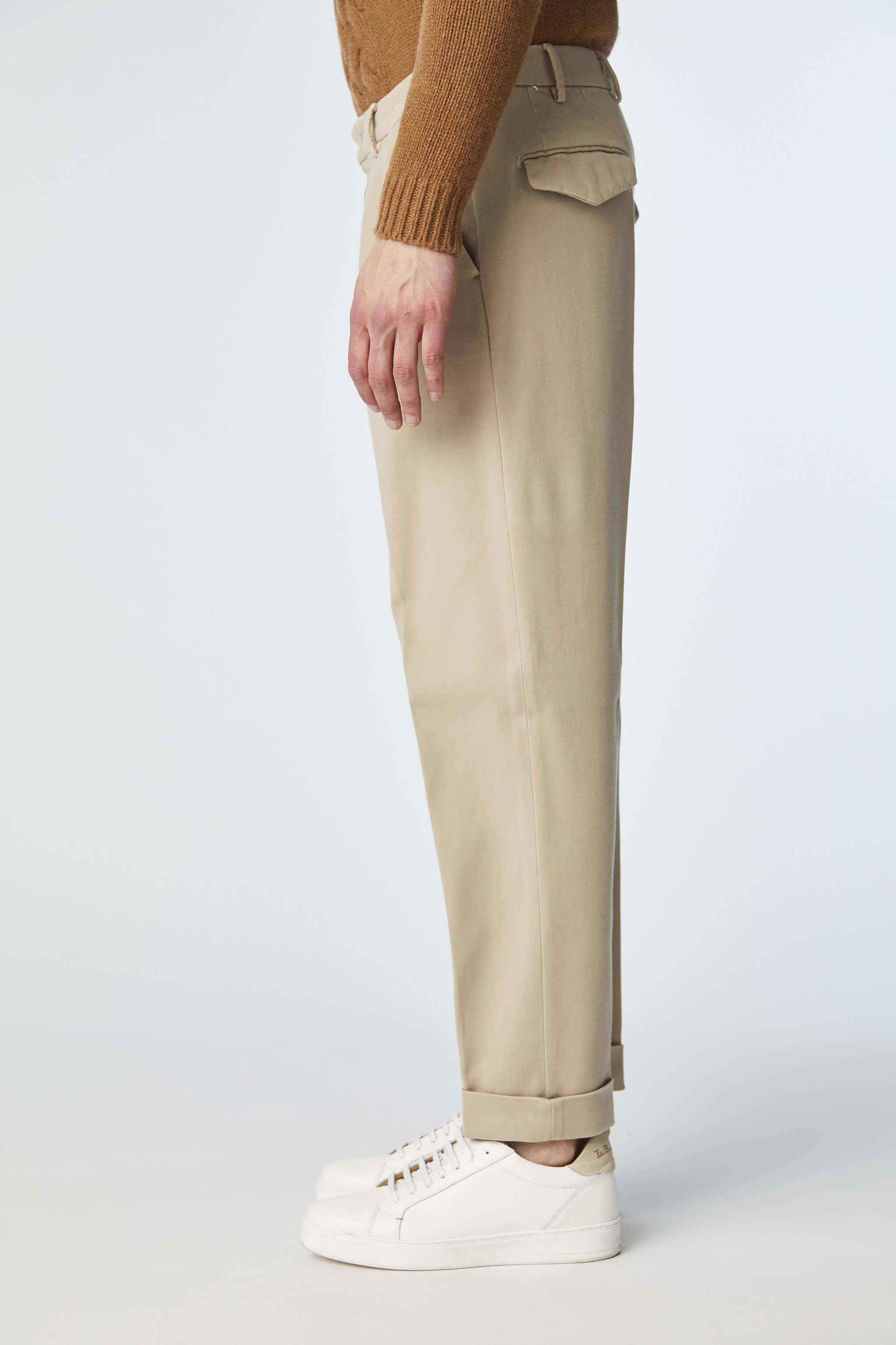 Garment-dyed MILES pants in beige