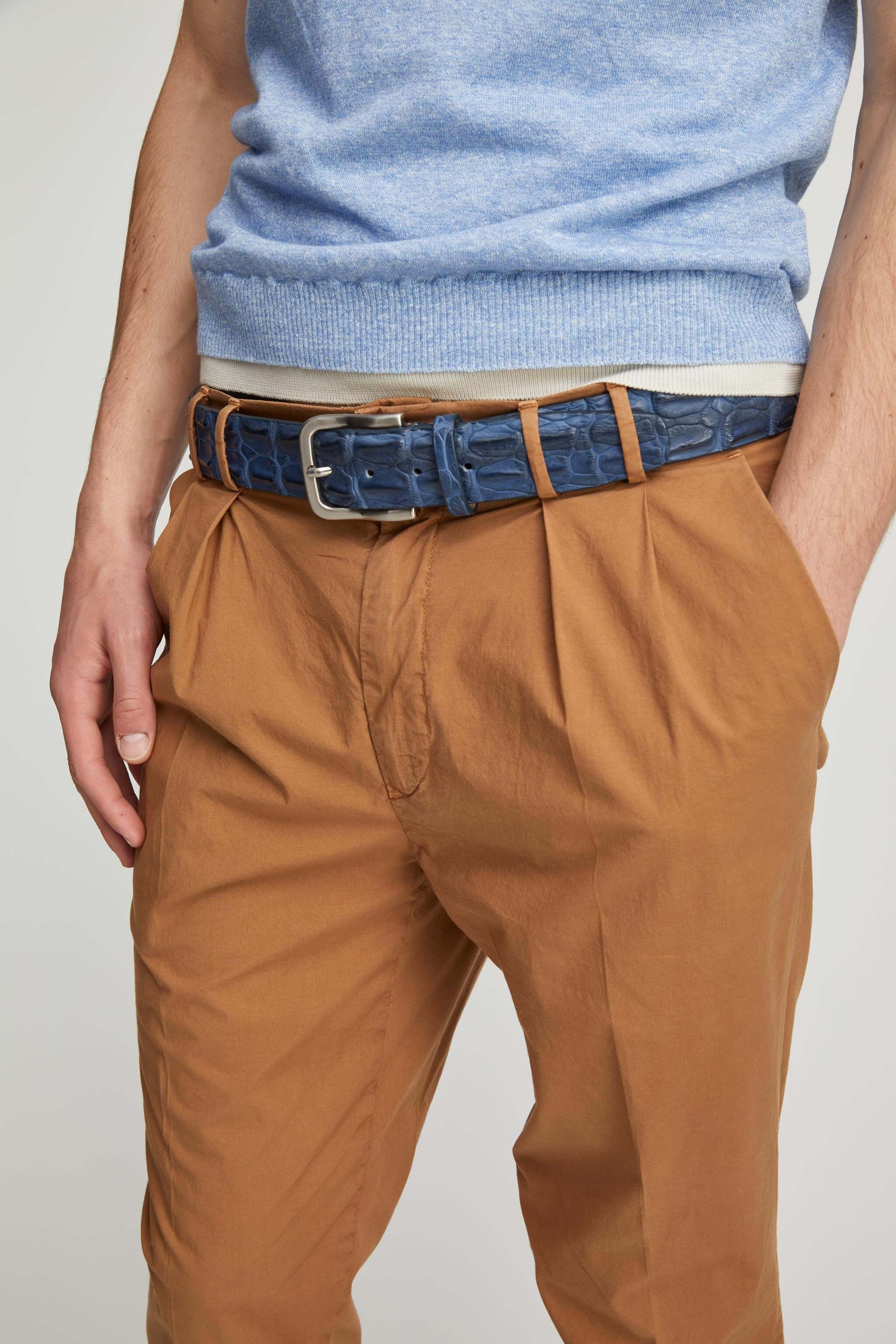 CHARLIE pants garment dyed in camel