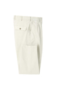 Garment-dyed charlie pants in white white