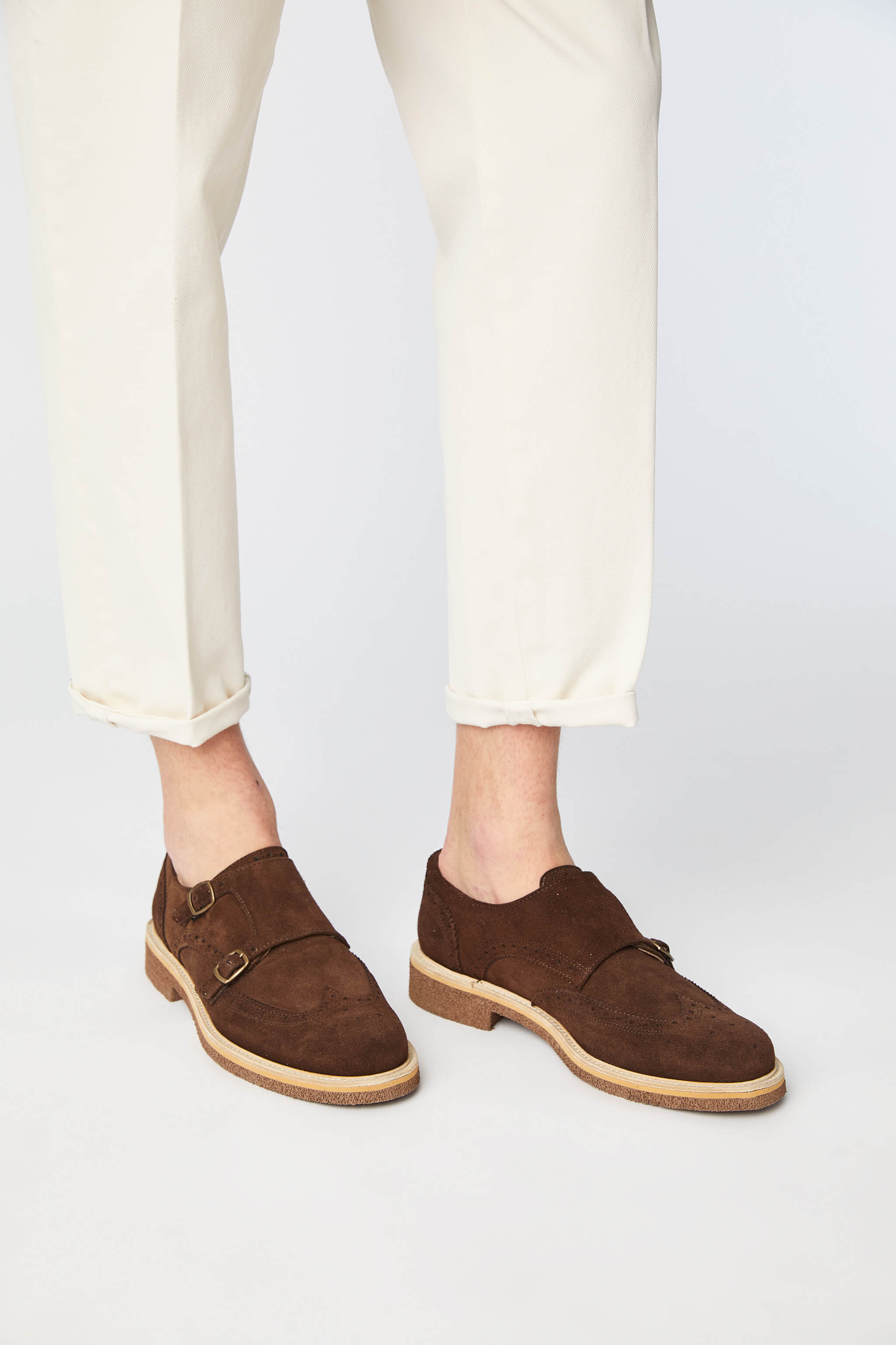 Garment-dyed CHARLIE pants in white