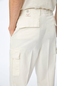 Cargo pants in white white