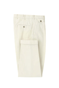 Garment-dyed miles pants in white white