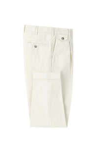 Garment-dyed miles pants in white white