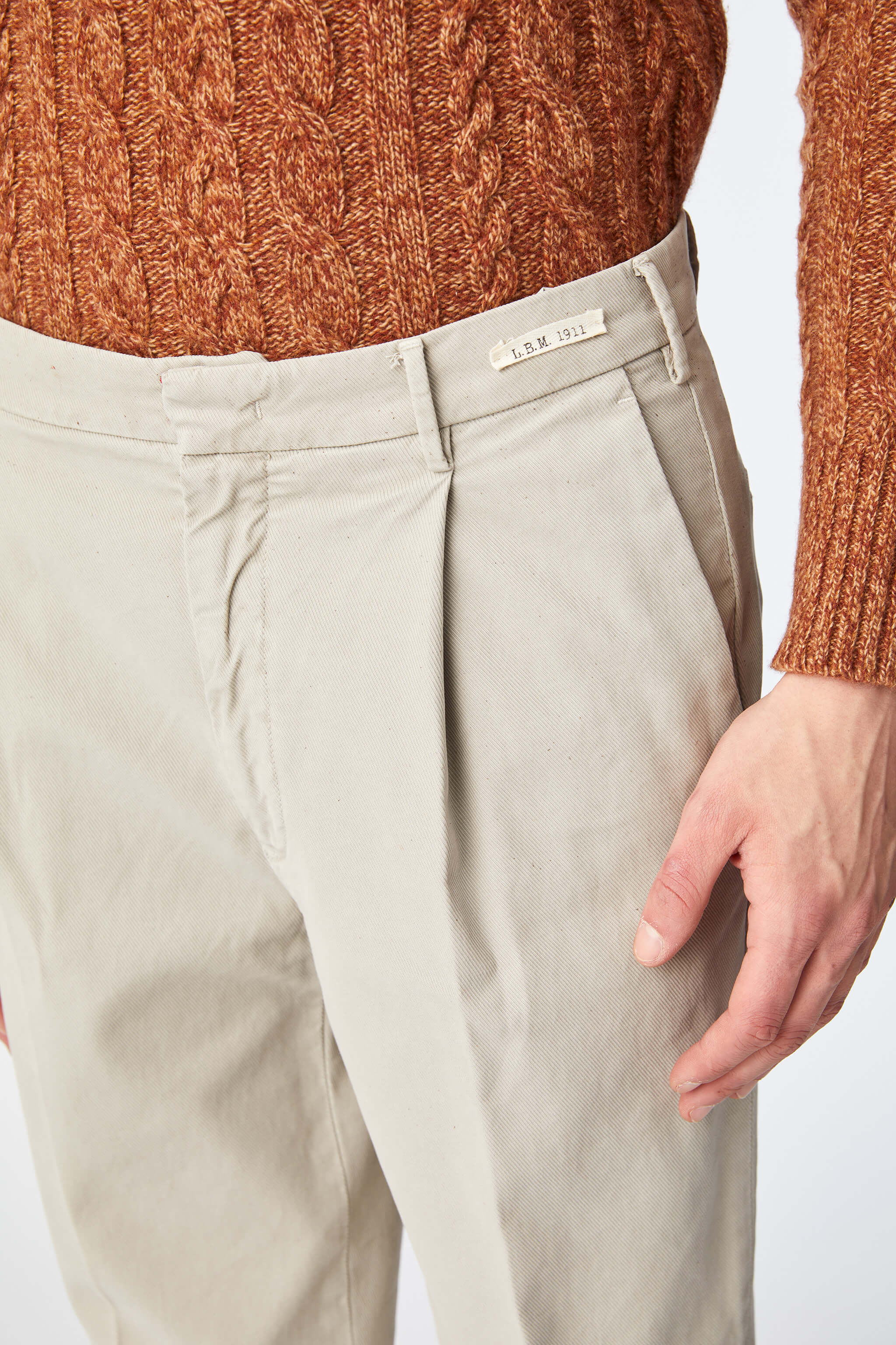 Garment-dyed MILES pants in gray