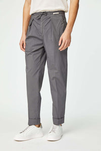 Garment-dyed lester pants in gray dark gray