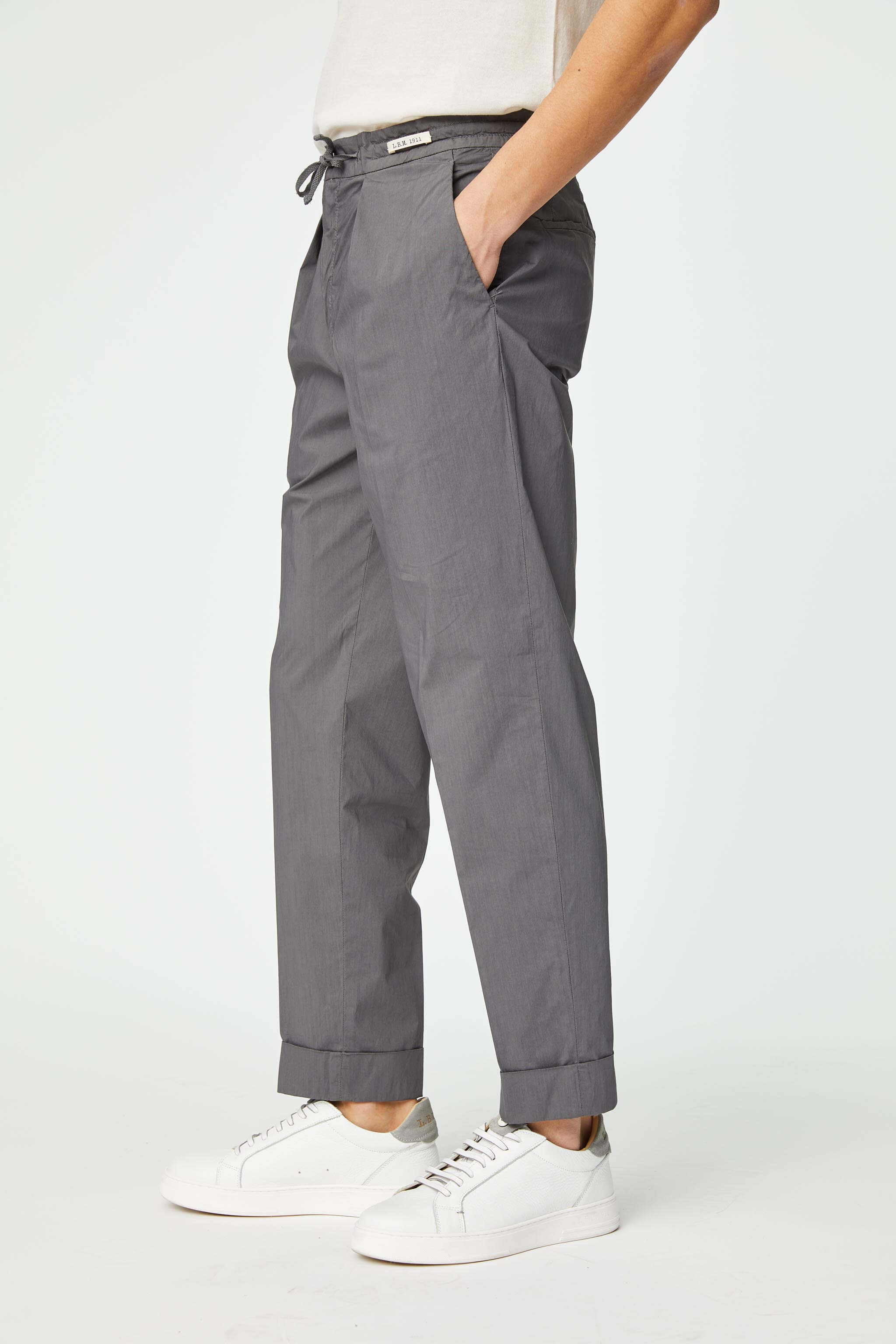 Garment-dyed LESTER pants in gray