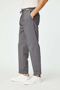Garment-dyed lester pants in gray dark gray