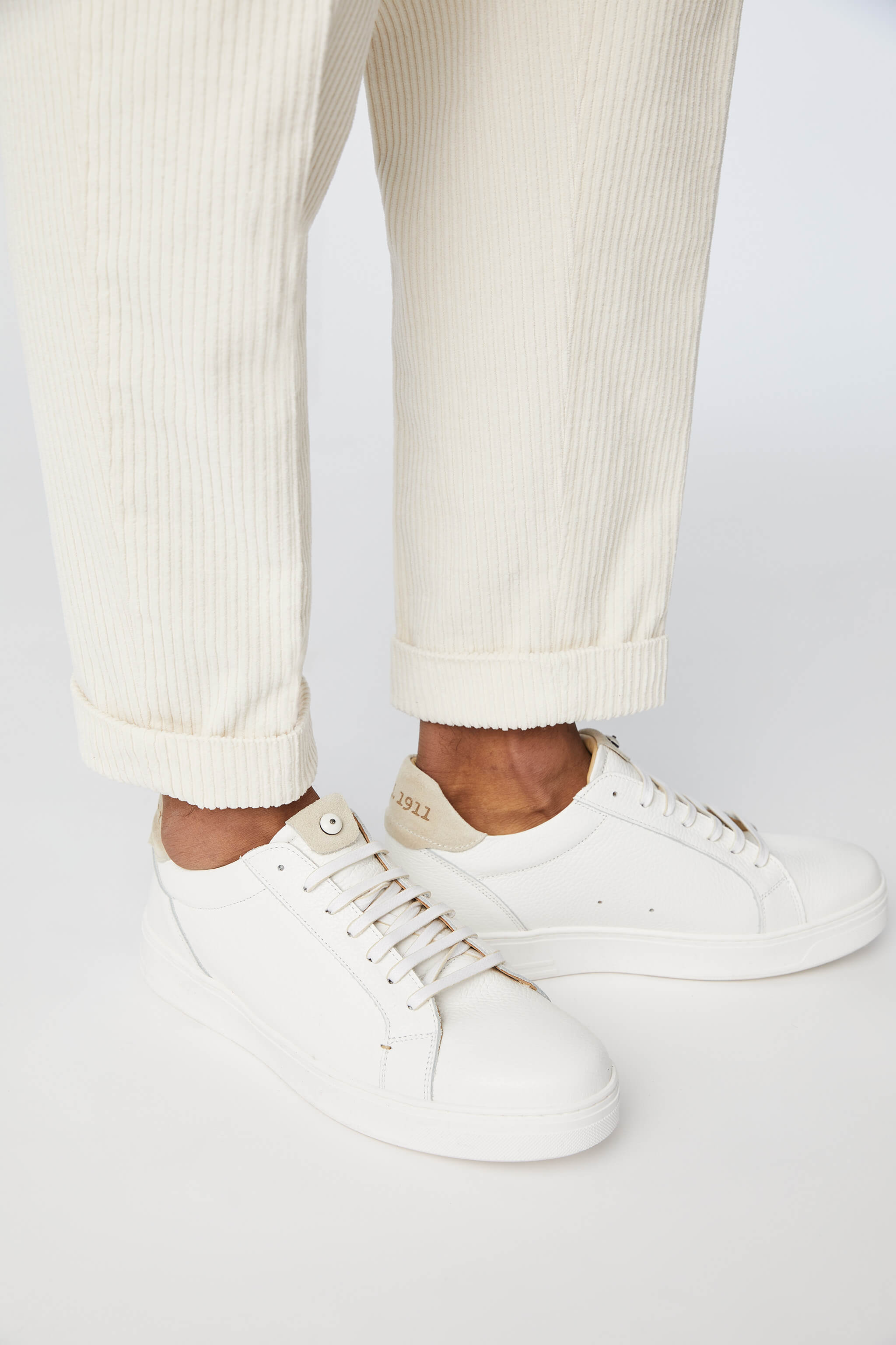 Garment-dyed LESTER pants in ivory