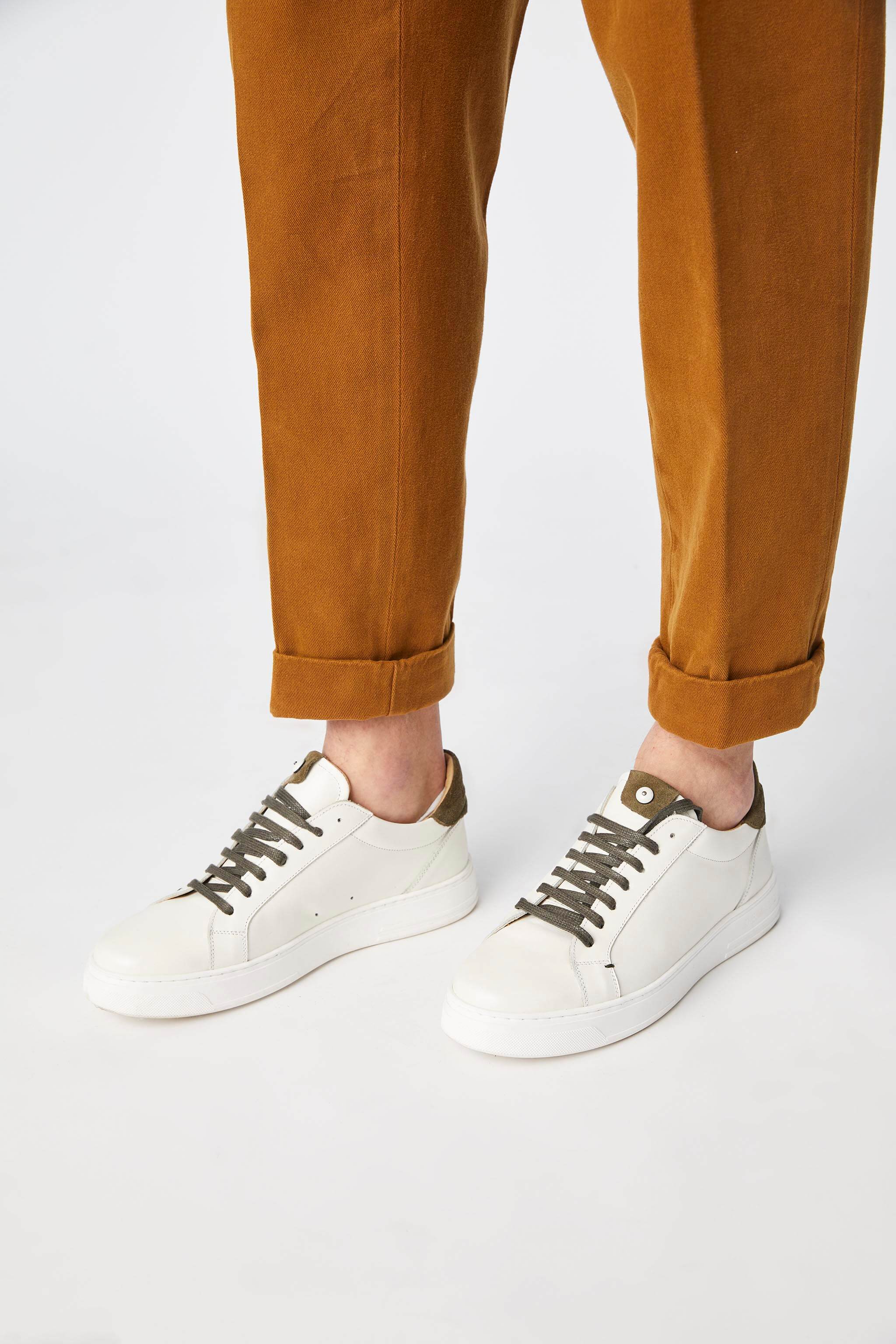 Garment-dyed LESTER pants in yellow ochre