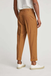 Duke pants garment dyed brown