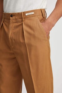 Duke pants garment dyed brown