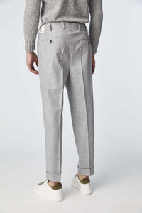 Miles pants in grey wool light grey