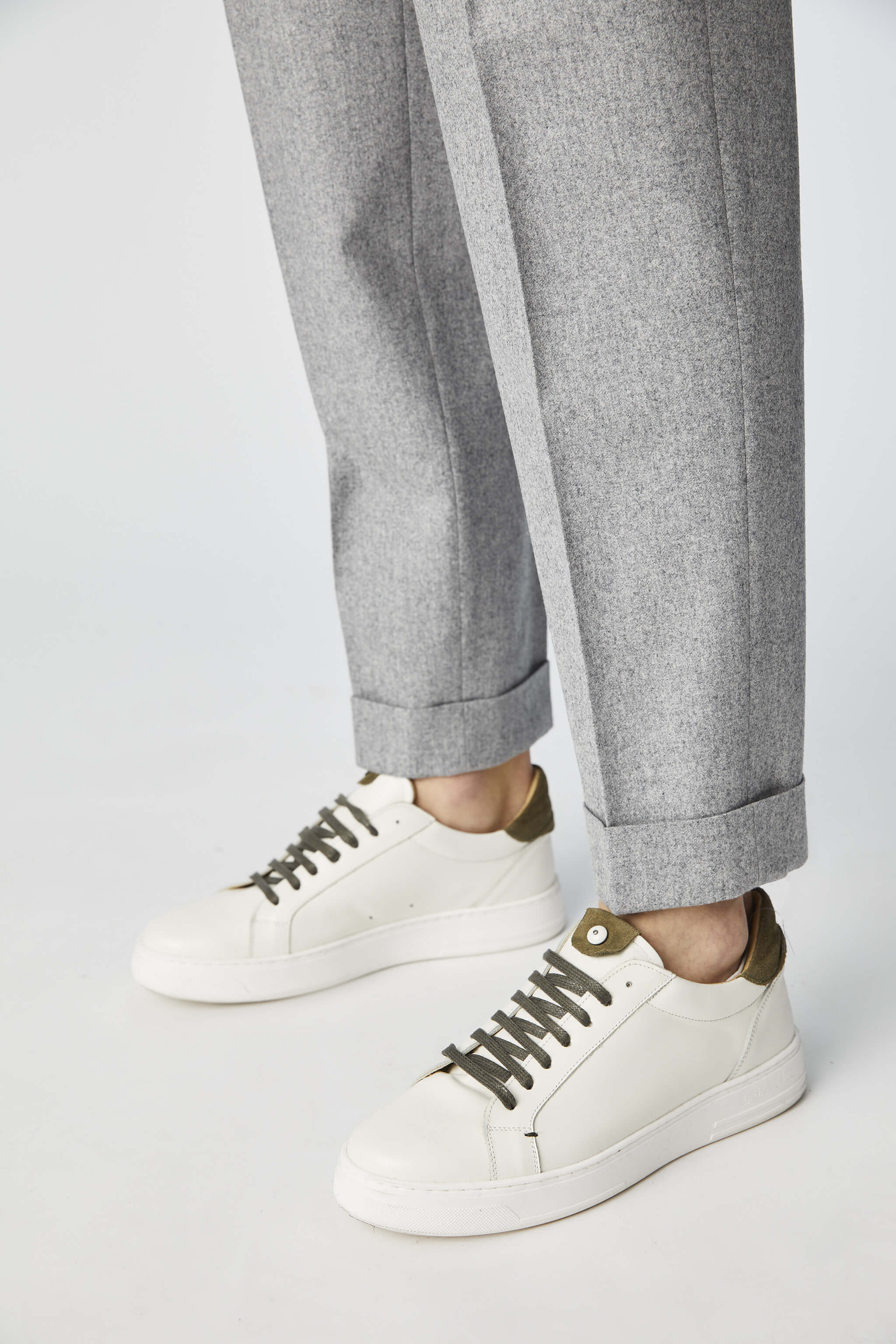 MILES pants in grey wool