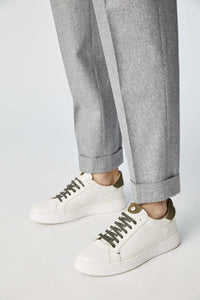 Miles pants in grey wool light grey