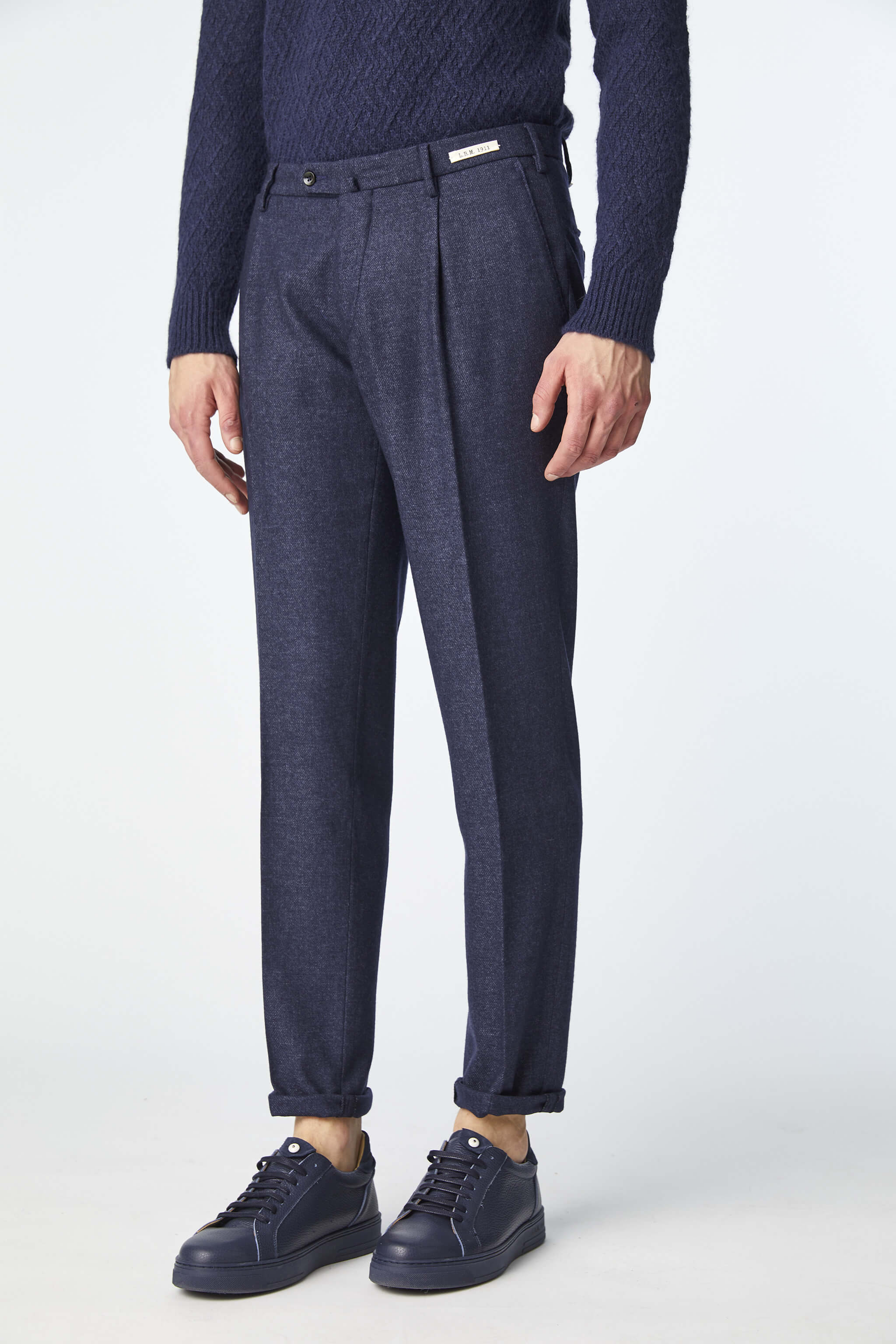 Garment-dyed MICHAEL pants in blue
