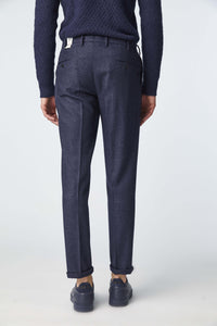 Garment-dyed michael pants in blue blue